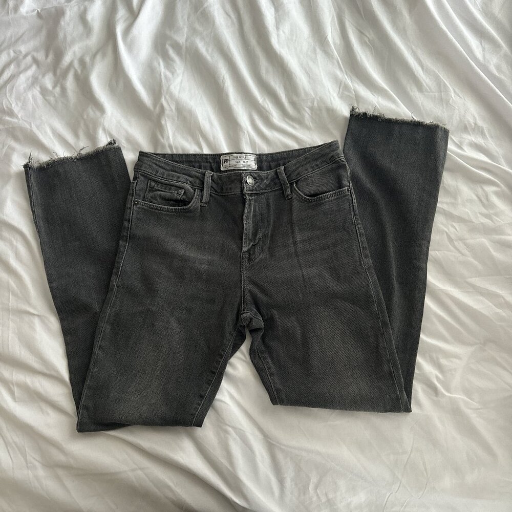 Free People Washed Black Skinny Jeans / Dark Grey Jeans